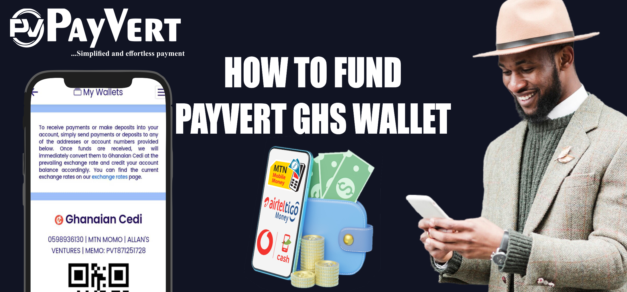 How To Fund PayVert GHS Wallet